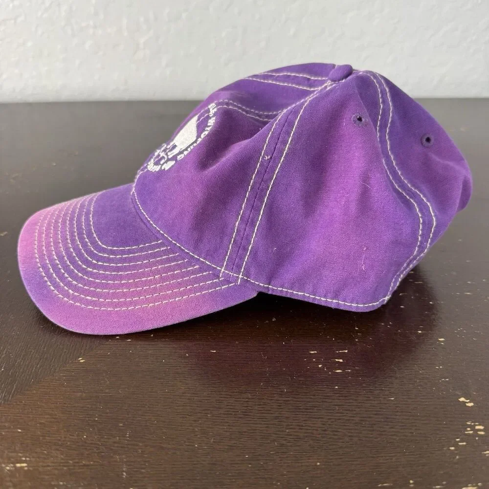 Jackson Hole Wyoming Strapback Hat Baseball Cap Purple Adjustable The Game Cottn